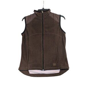 Wilson Brown Fleece Vest With Mesh Lining & Zip Pockets S